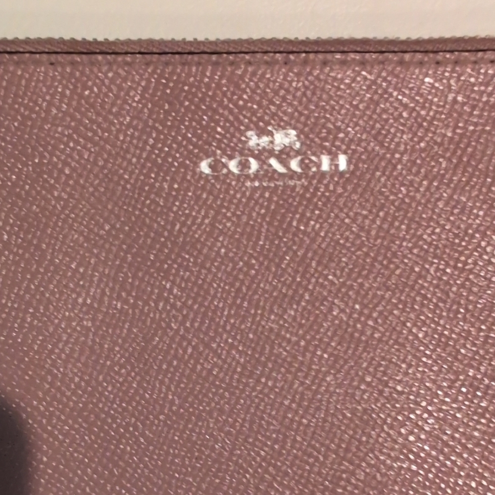 Coach Dusty Pink Wristlet - Picture 2 of 7